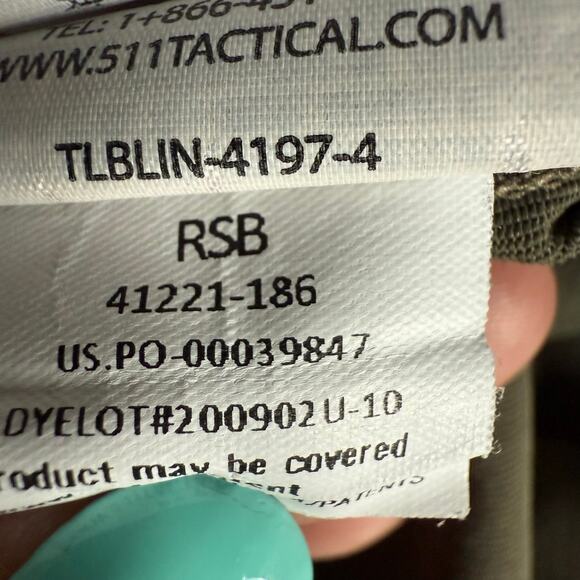 5.11 Tactical Polo Shirt Mens Olive Green Short Sleeve Casual Work - Picture 7 of 7